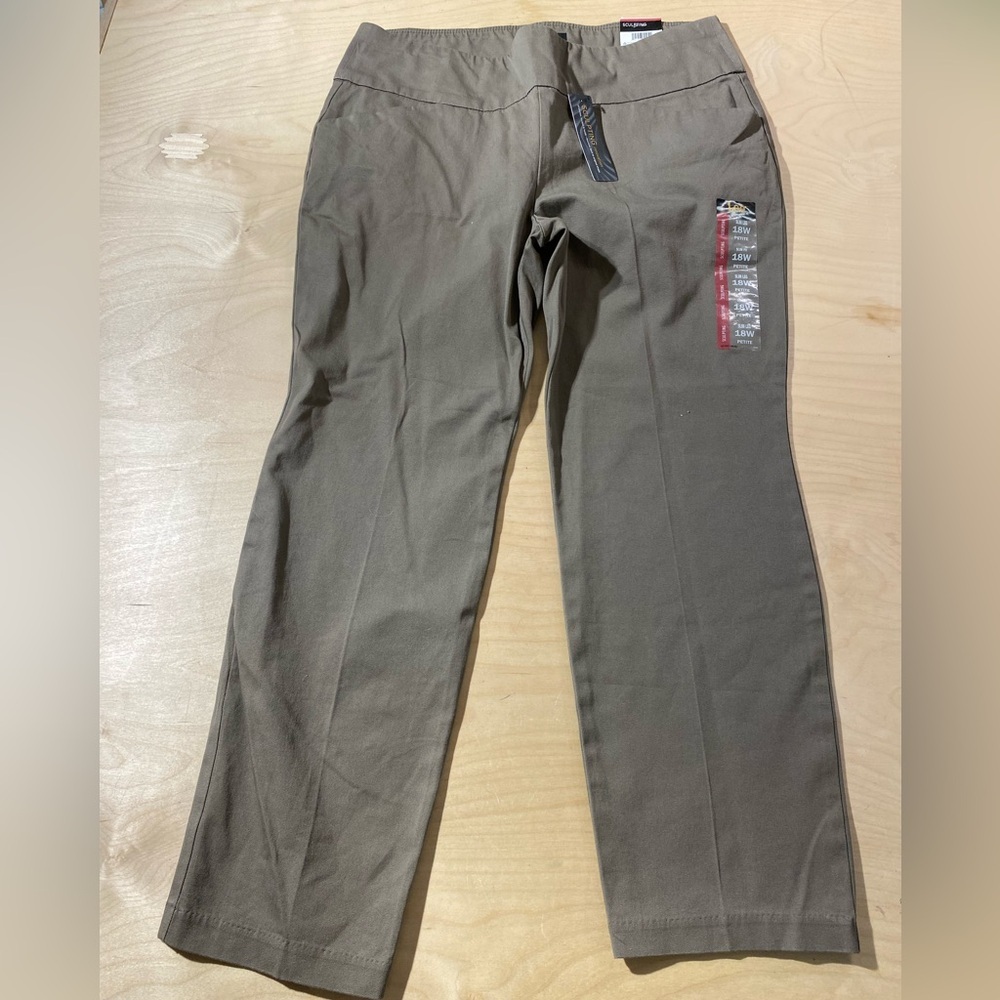 Lee Plus Slim Fit Slim Leg Mis Rise Pants 18W (NQ) - Picture 3 of 11